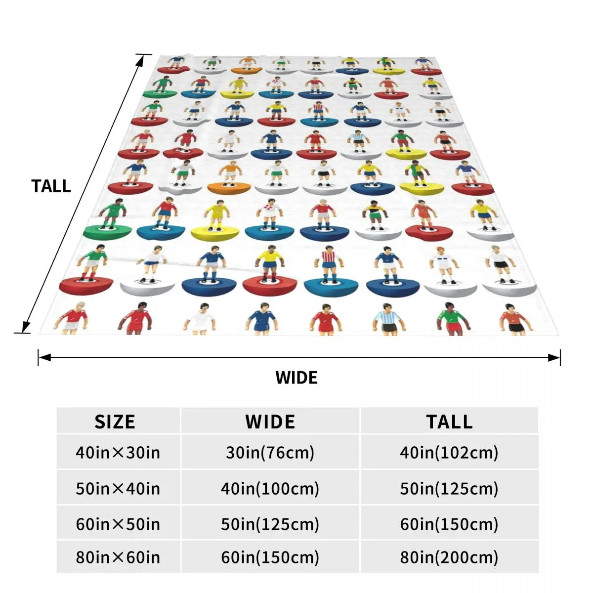 World Subbuteo Players Blanket Fleece Breathable Sofa Throw Blankets For Home Bedroom Office Throws Bedspread Quilt 3