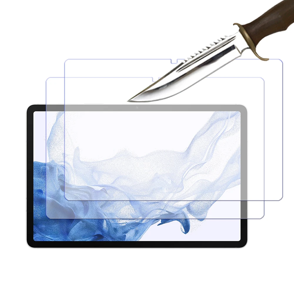 2 Packs Tablet Tempered Glass For Samsung Galaxy Tab Samsung Tab S8 Plus Ultra Screen Protector Resistant Anti-Fingerprint