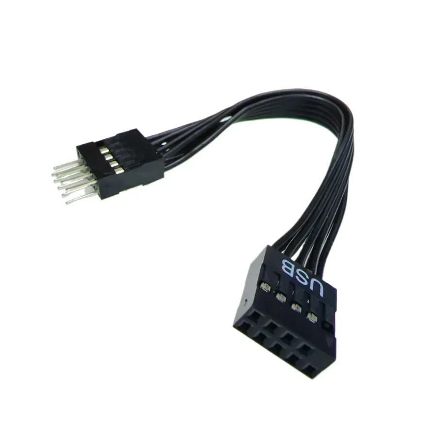 Computer ATX Motherboard Mainboard 9pin USB 2,0 Stecker zu Buchse Erweiterung Dupont Datenkabel Kabel 10cm