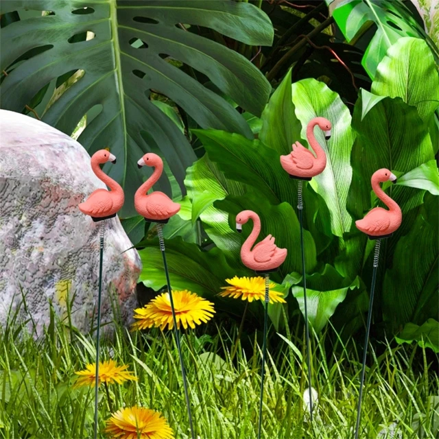 594C 4Db Flamingo Garden Stakes Decoration Yard Art Beltéri Kültéri Gyep Út - Image 5
