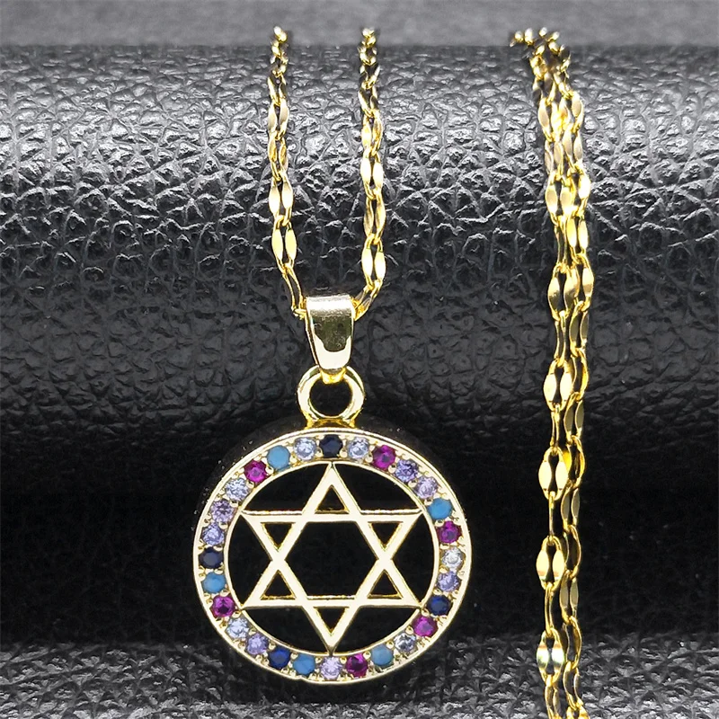 Star Of David Pendant Necklace For Women - 925 Sterling Silver With Cubic Zirconia, 40+5cm Chain - View #7