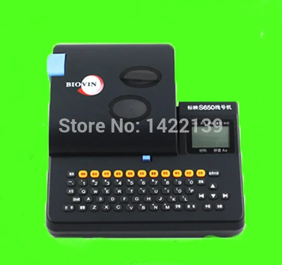 S-650 PVC Tube Printer Cable ID Wire Marker Electronic Lettering Machine for Wire Numbering and Label Printing detail image 1