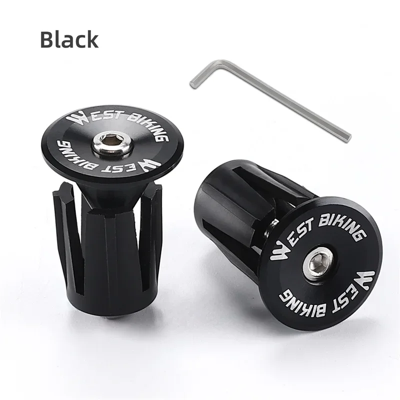 For MTB Road Bike Handlebar End Plugs Aluminum Alloy Handle Bar End Cap BMX Bike Grip Multi-color Cover Bicycle Accessor