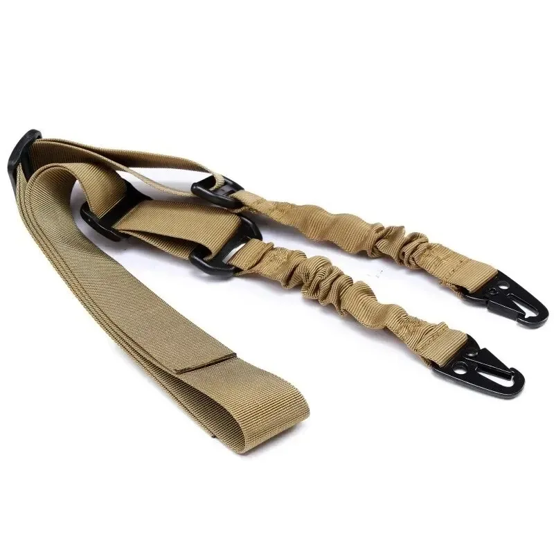 1-3pcs Tactical Two Points Sling Bungee Shoulder Strap Durable Rifle Belt Heavy Duty Sling for Outdoor Hunting Sports Accessorie