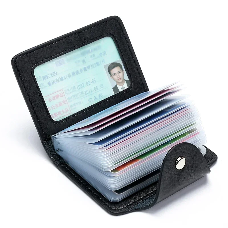 PU Leather Large Capacity Credit Card and Cash Organizer