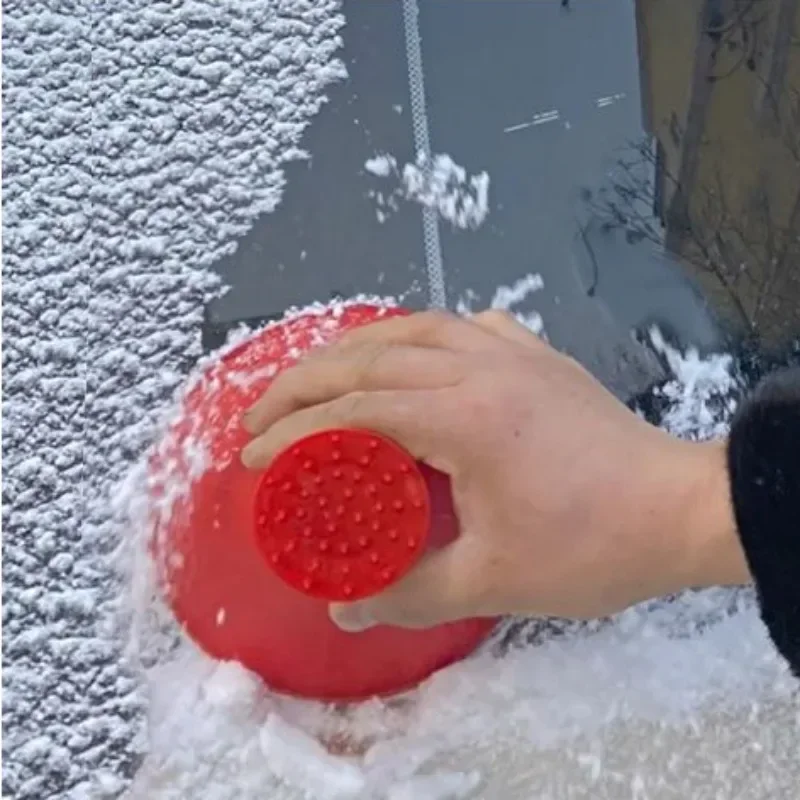 Conical Funnel Snow Shovel Car Round Plastic Snow Scraper Shovel Ice Scraper Multifunctional Car Remover 1PC