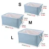 Foldable Linen Fabric Storage Baskets Kids Toys Organizer Clothes and Sundries Storage Box Laundry Basket 4