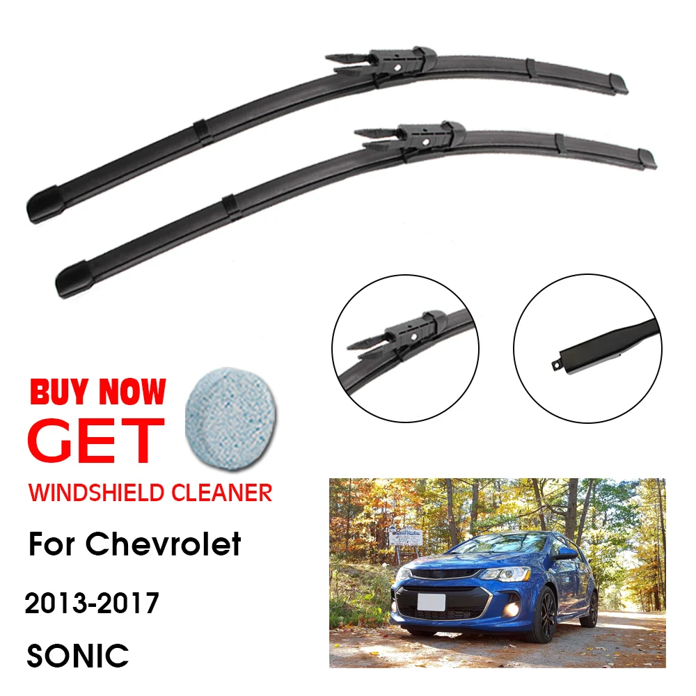 

Car Wiper Blade For Chevrolet SONIC 26"+15" 2013-2017 Front Window Washer Windscreen Windshield Wipers Blades Accessories