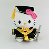 Sanrio Kawaii Bachelor Gown Graduate Cap Hello Kitty Plush Toy Stuffed Animal Cat Doll Cartoon Cute Room Decor Anime Peluche Toy 1