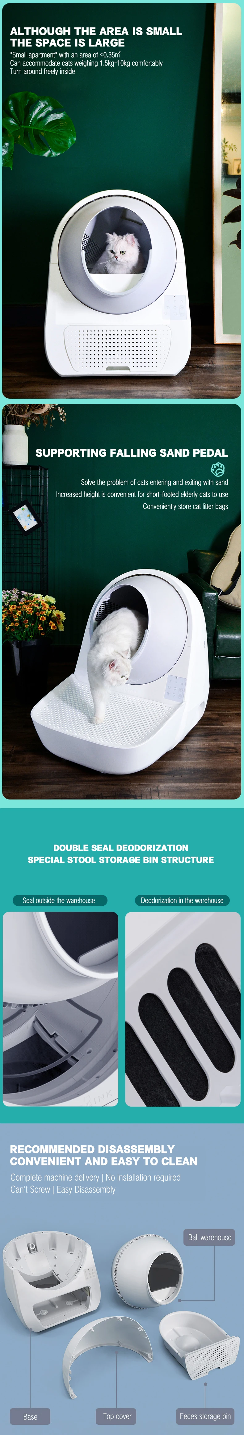 Catlink Cat Litter Box Fully Automatic Deodorant UV Sterilization Self-cleaning Large Capacity Smart Cat Toilet Bathroom For Cat