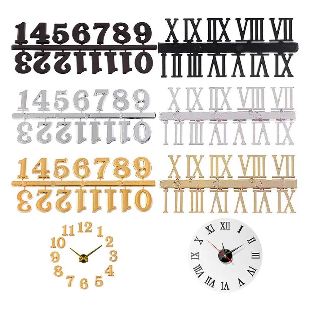 MCDFL Numbers for Quartz Clock DIY Parts Kit Replacement Old Model Wall Digital Watch Accessories Creative Crafts Assembly Spare wall clock digital wall clock digital display clock clock repair tools