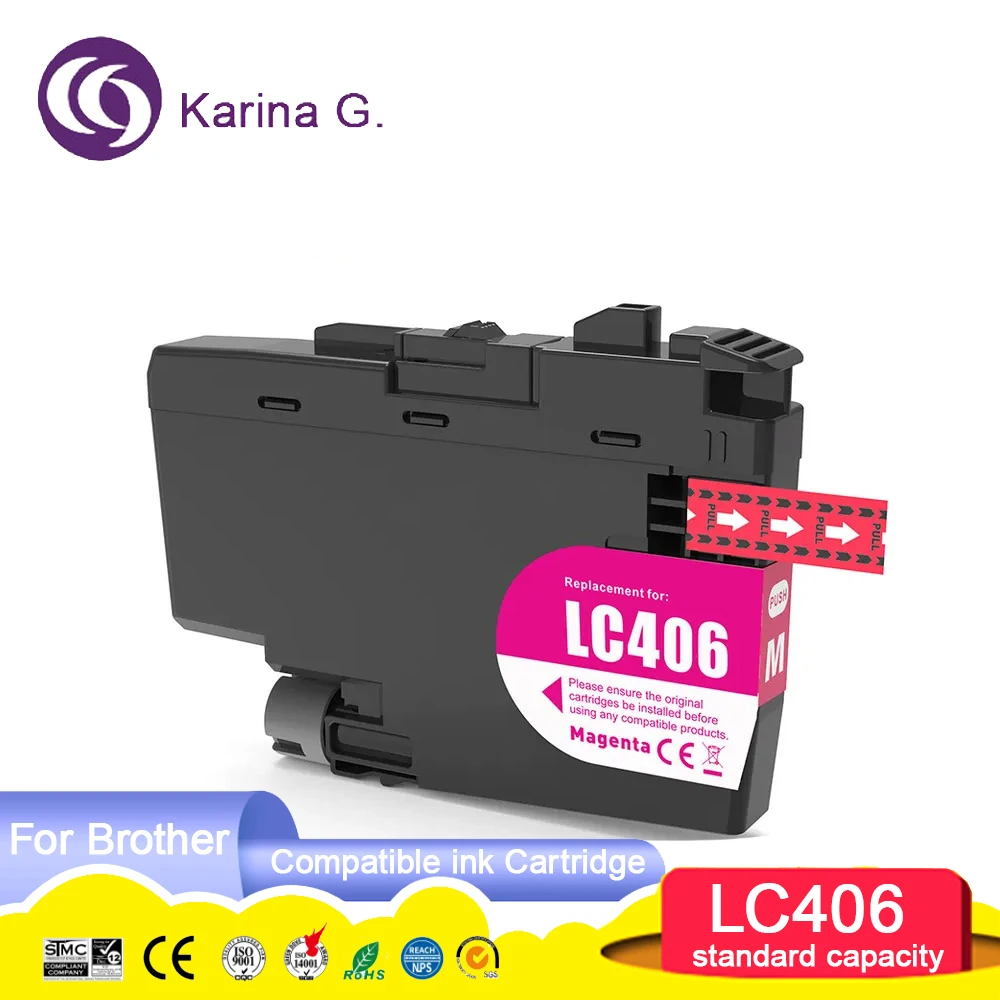 Standard capacity LC406 LC 406 Premium Color Compatible Printer Ink Cartridge fo