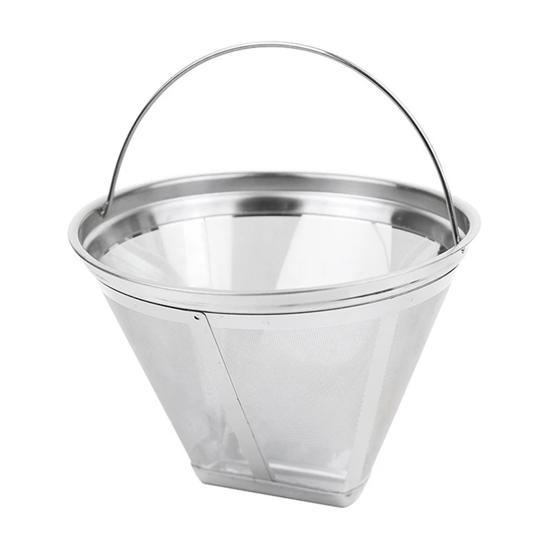 

Coffee Filter Coffee Maker Reusable Stainless Steel 4 Cone Coffee Filters For Ninja Coffee Maker, Accessories