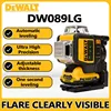 Dewalt DW089LG 3 Sides*360 Degree Vertical Lines Laser Level   Horizontal Green Light Level Meter Outdoor 12V Lithium Battery 5