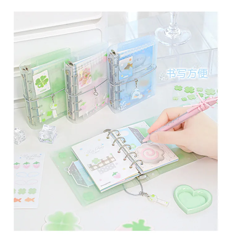 Minkys m5 tragbarer binder notizbuch planer jährlich täglich wöchentlich agenda buch journal buch kawaii schul briefpapier – Detail 13