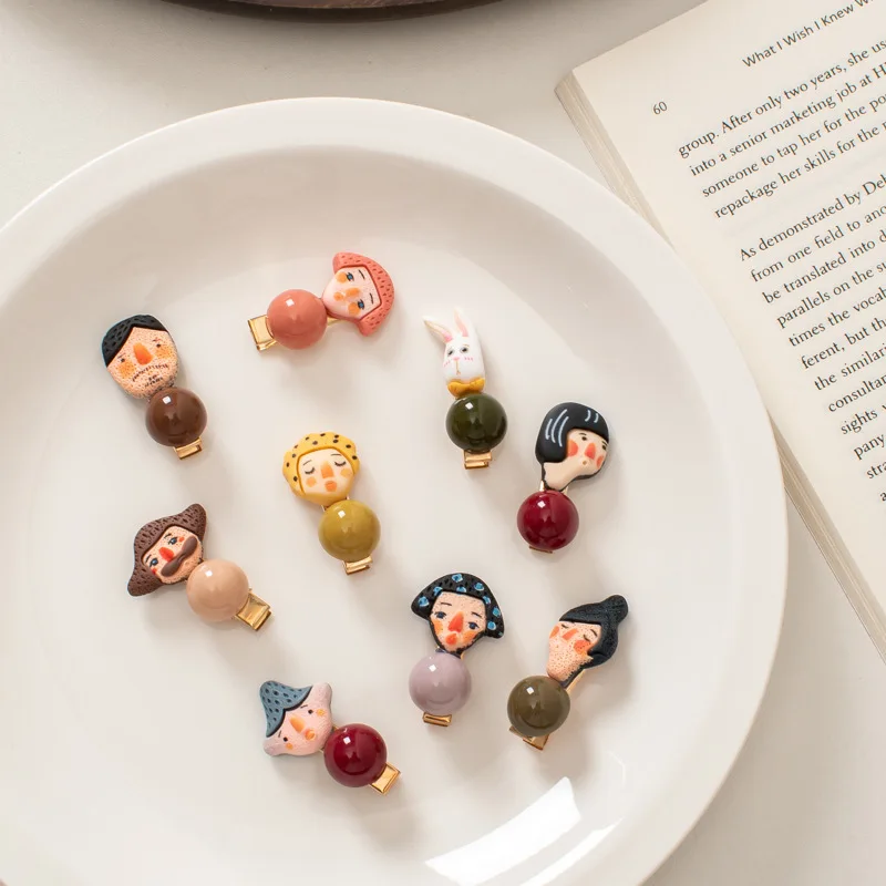 

Korean Cute Novel Funny Kawaii Hairpins Headband Kids Mini Hair Clips Barrettes for Baby Headwear Headdress Girls Accessories