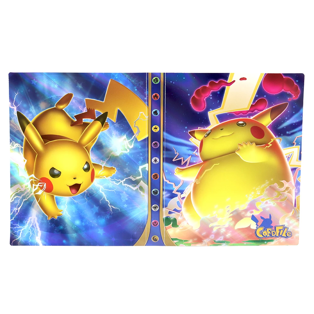 Pokemon Album 3D Holographic 240pcs Pikachu Charizard Shining Map Collections Notebook Binder Folder Holder Book Cards Protector