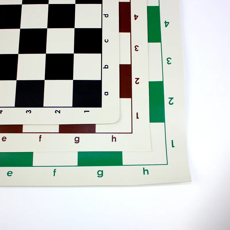 Chess Chessboard PVC Leather 35/43/51CM Portable Soft Rollable Durable For Educational Games