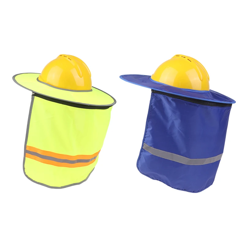 Summer Hard Hat Sun Shield Safety Helmets Neck Shield Helmets Reflective Stripe Hard Hat Visor Safety Cap Accessories safety helmet