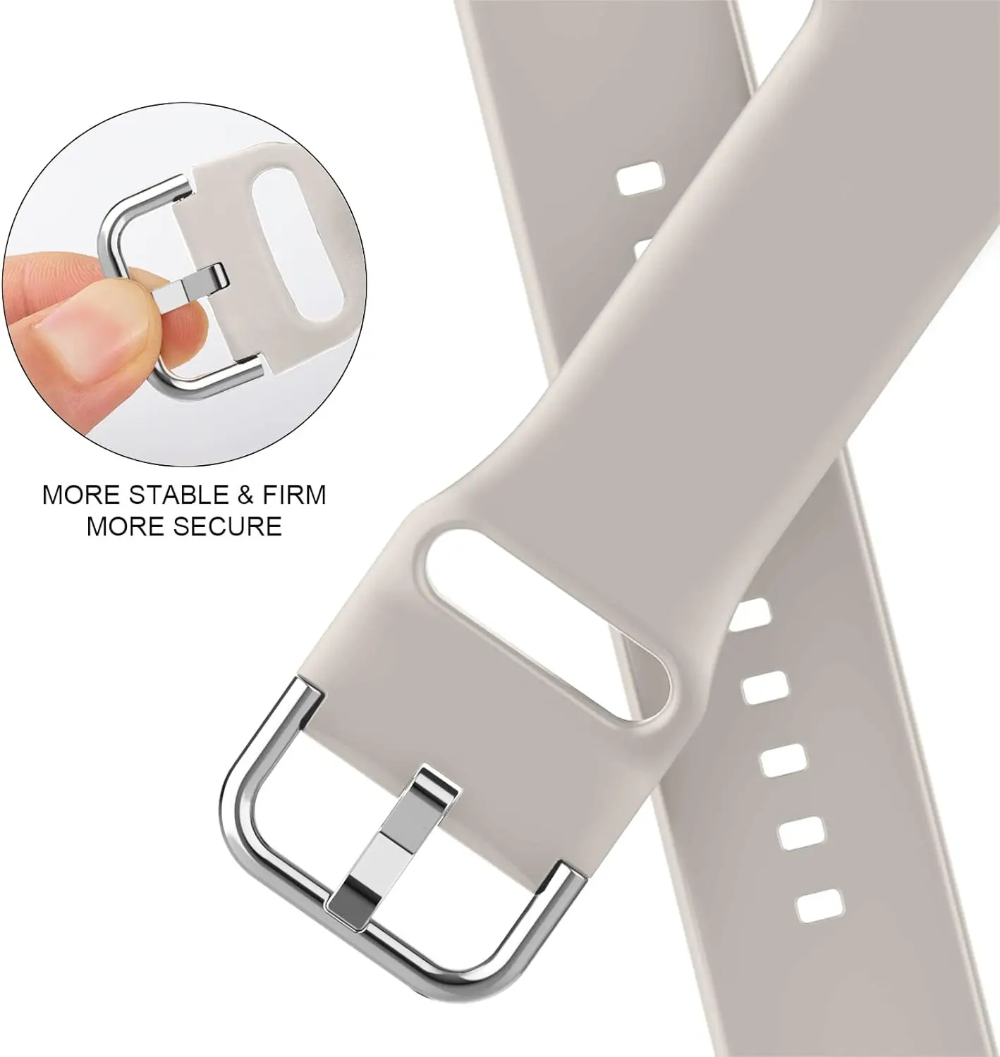 รูปสินค้า สายซิลิโคนนุ่ม + เคสเพชร สำหรับ Apple Watch