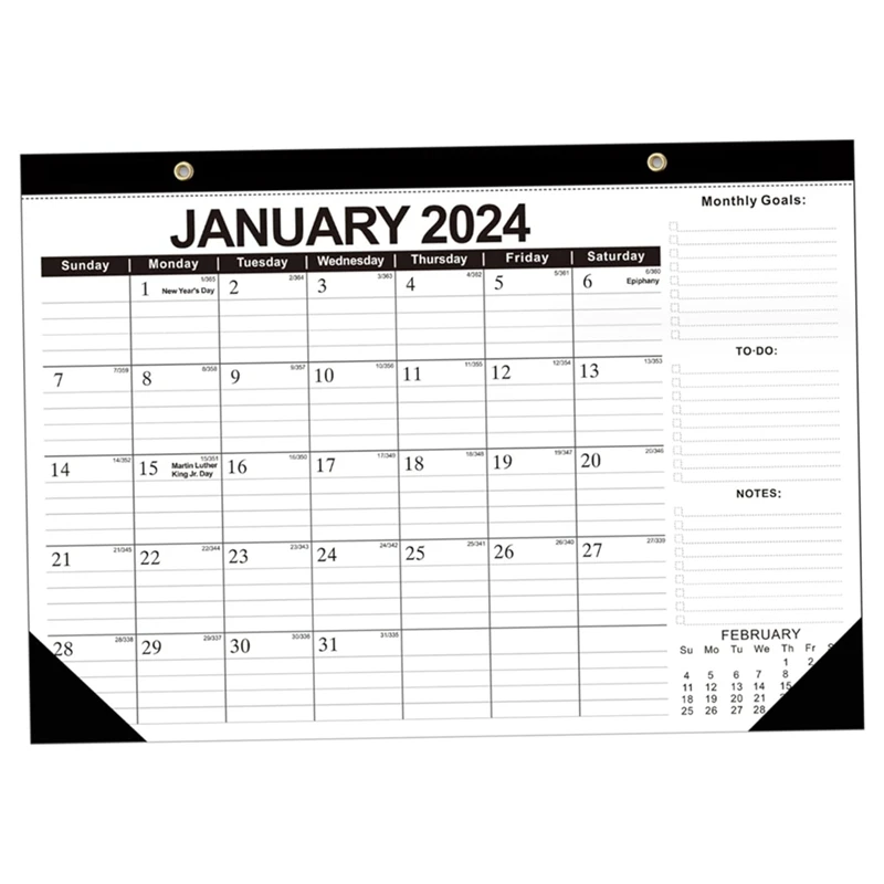 

17 X 12 Inch From Jan. 2024 - June 2025 Monthly Planner 2024 18 Month Wall Calendar