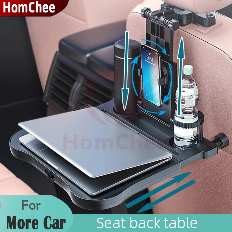 HomChee Car Back Seat Tray ABS Auto Office Travel Kids Dining laptop
