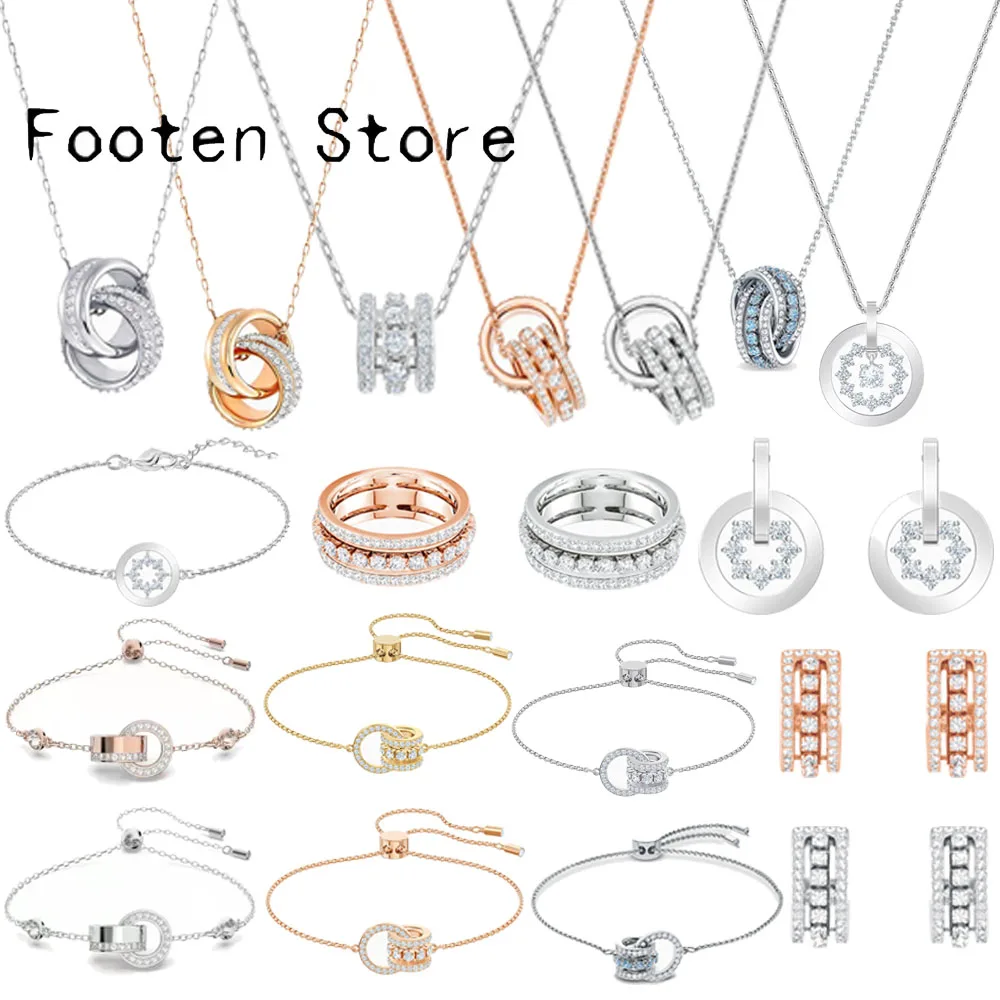 SWA Fashion Women Jewelry Further Collection Sets Earrings Necklaces and Bracelets Rings Romantic Gift | Украшения и аксессуары