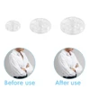 30 Pairs 7/10/15mm Plastic Sew-on Snap Buttons Invisible Snap Fasteners Buttons Round Clear Press Button for Sewing Clothing DIY 3