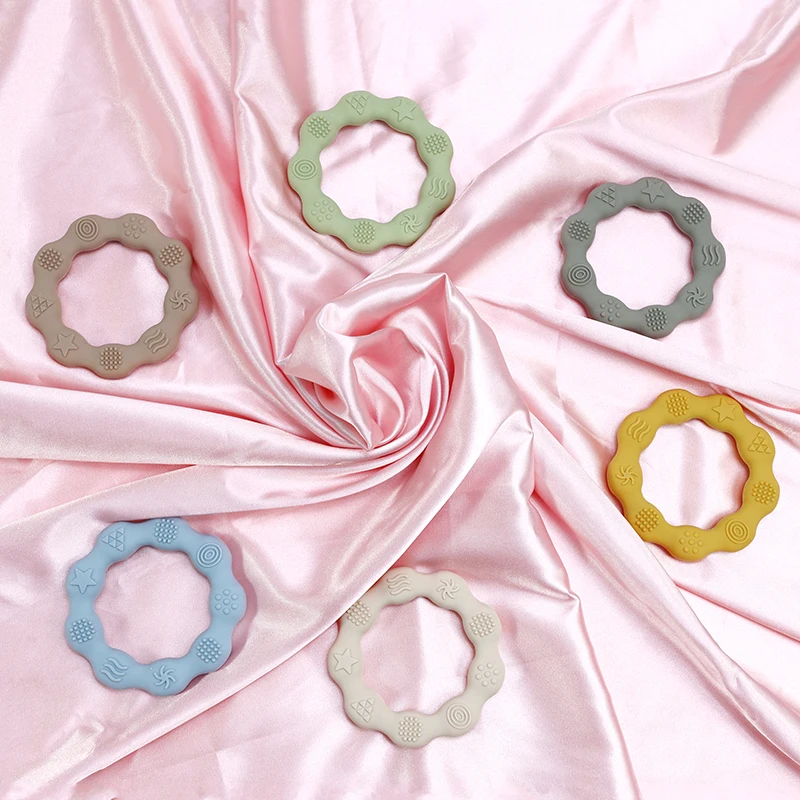 Baby Teether Molar Toy Food Grade Silicone Newborn Grip Teething Toys Baby Shower Gift BPA Free