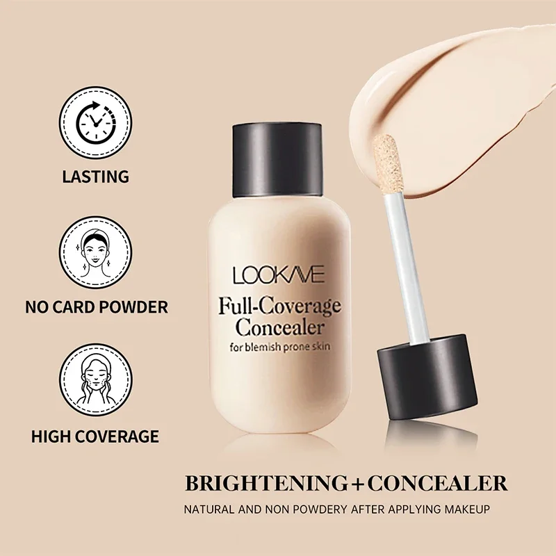 Waterproof Covering Concealer Long Lasting Liquid Shadows Not Easy Smudged Foundation Cream Multiple Colors Korean Cosmetics sponge head concealer liquid concealer waterproof concealer makeup concealer concealer foundation cream face concealer liquid eyeshadow
