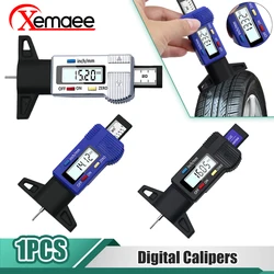 Digital Car Tyre Tire Tread Depth Gauge Meter Measurer Tool Caliper Thickness Gauges Tread Brake Pad Shoe Tire Monitoring System