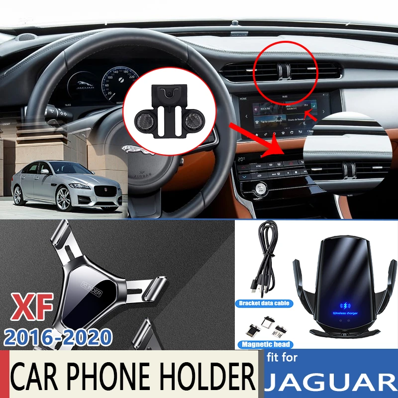 Car Mobile Phone Holder for Jaguar XF X260 260 2016 2017 2018 2019 2020