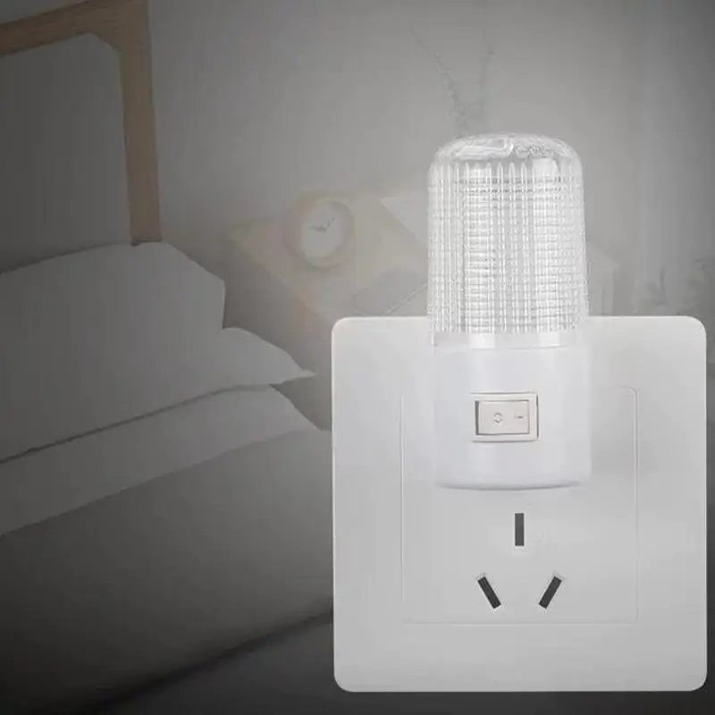 1PC LED 야간 조명 EU/US 플러그 비상 조명 거실 침실 조명 벽걸이 형 홈 침대 옆 램프 아이 베이비