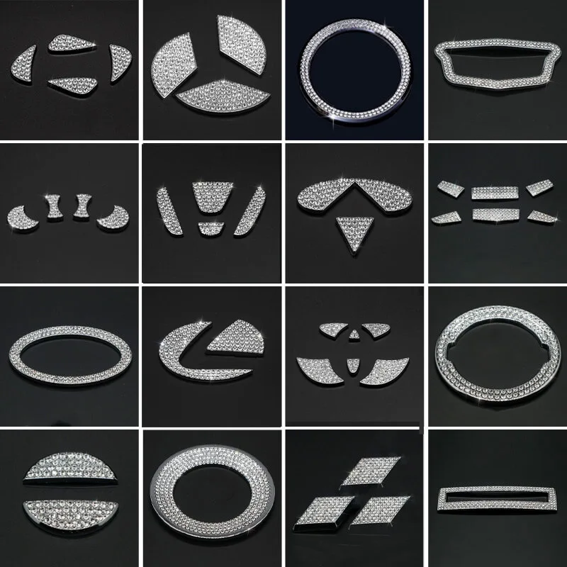 CarBlingSteeringWheelLogoDecalStickerInteriorAccessories