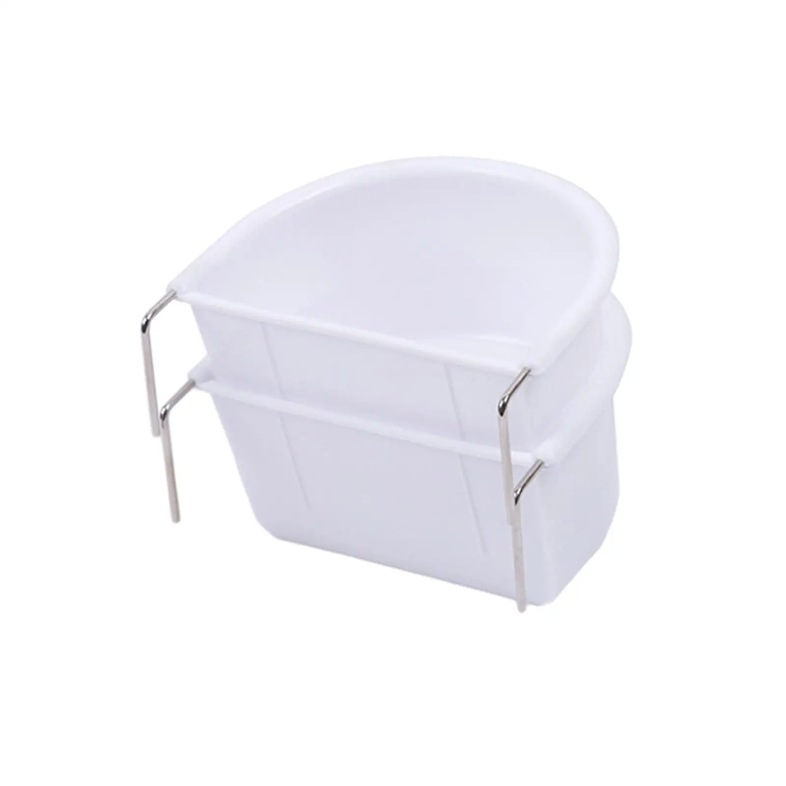 2 Pieces Bird Food Feeding Dish Easy to Install Bird Cage Feeder Bowl for Small Animals Budgie Parrot Parakeets Lovebirds 2 Pieces Bird Food Feeding Dish Easy to Install Bird Cage Feeder Bowl for Small Animals Budgie Parrot Parakeets Lovebirds