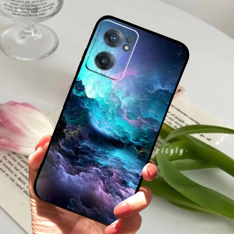 Animal Cartoon Painted Soft Silicone Phone Case - Black Coque