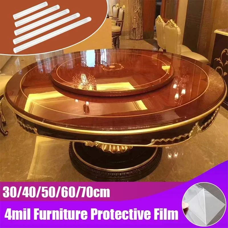 4MIL Film for The Table Adhesive Paper Furniture Protection Film 60x300 Transparent Table Top