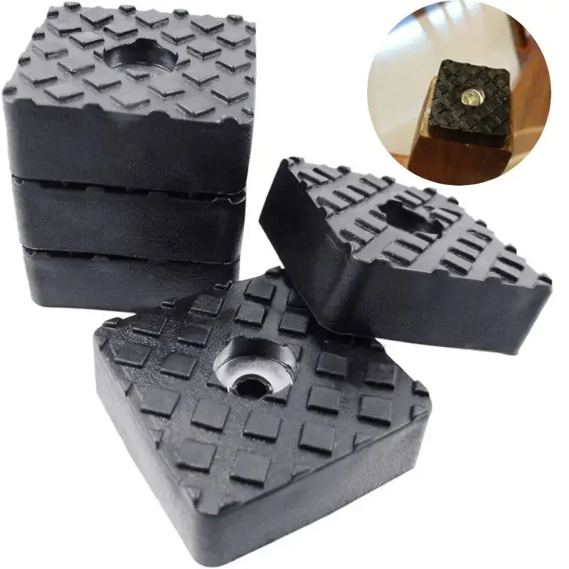 Non Skid Legs Pad Bumpers Pads Non Slip Feet Pads with Screws Square Shape Carpet Floor Protector for Tables Chair Sofa 12Pcs chair leg caps,furniture gliders,furniture foot mats,chair leg protector,furniture foot protector,furniture leg pads,furniture foot pads,furniture leg caps,rubber furniture feet pads