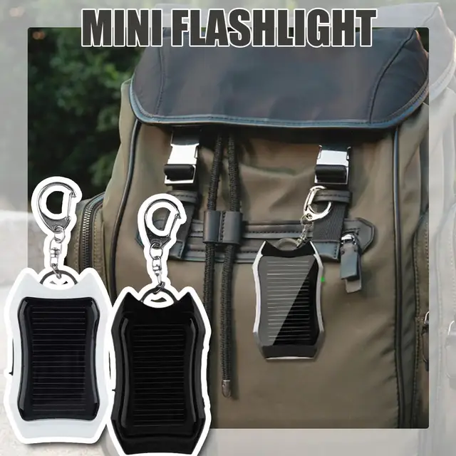 1200mAH Portable Solar Power Bank Keychain