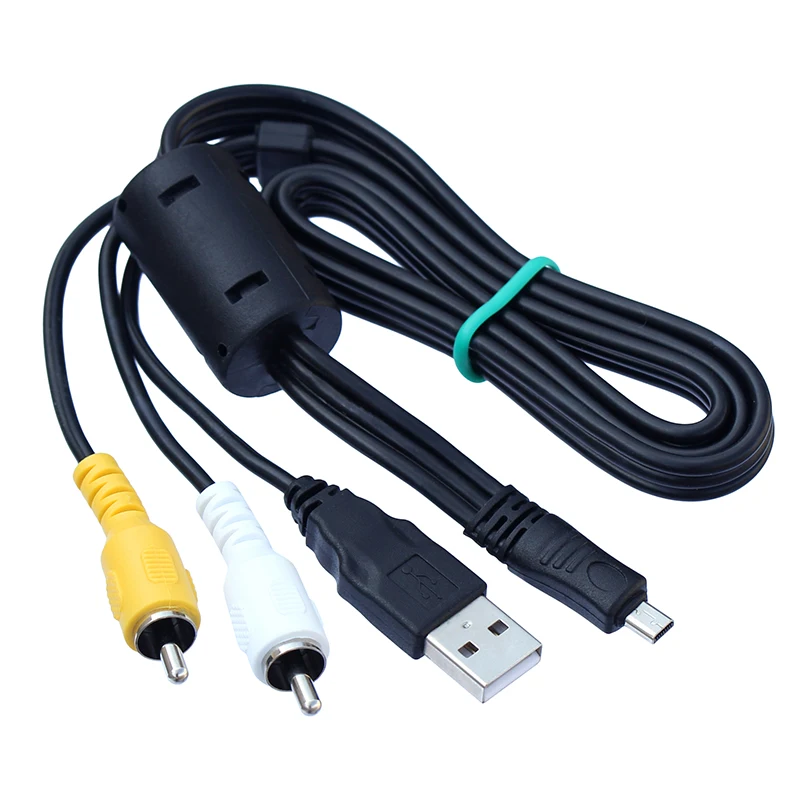 

UC-E6 Camera Mini 8 Pin USB Data Cable with Video AV RCA Dual Multi-function for Nikon CoolPix Fuji Panasonic