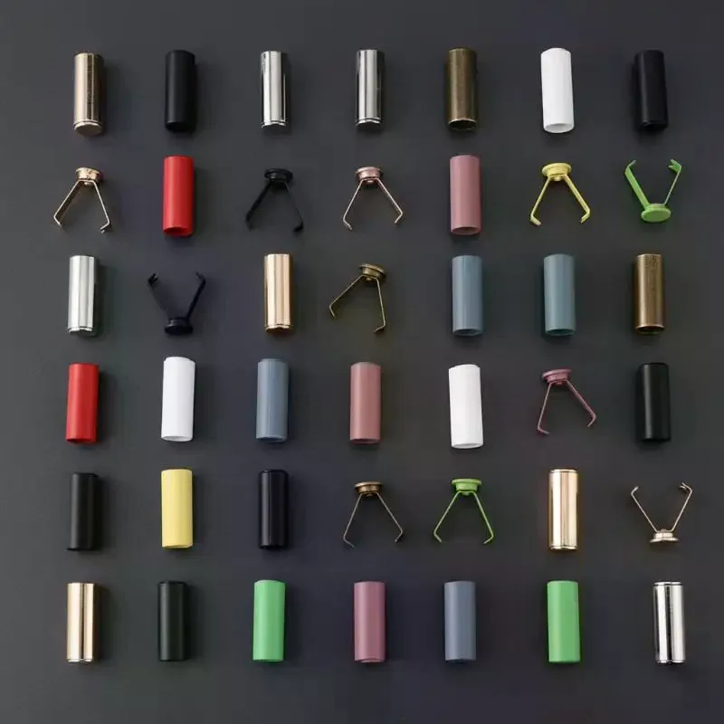 20Pcs DIY 끈 액세서리 금속 로프 엔드 스토퍼 버튼 코드 엔드 잠금 캡 가방 신발 의류용 벨 버클