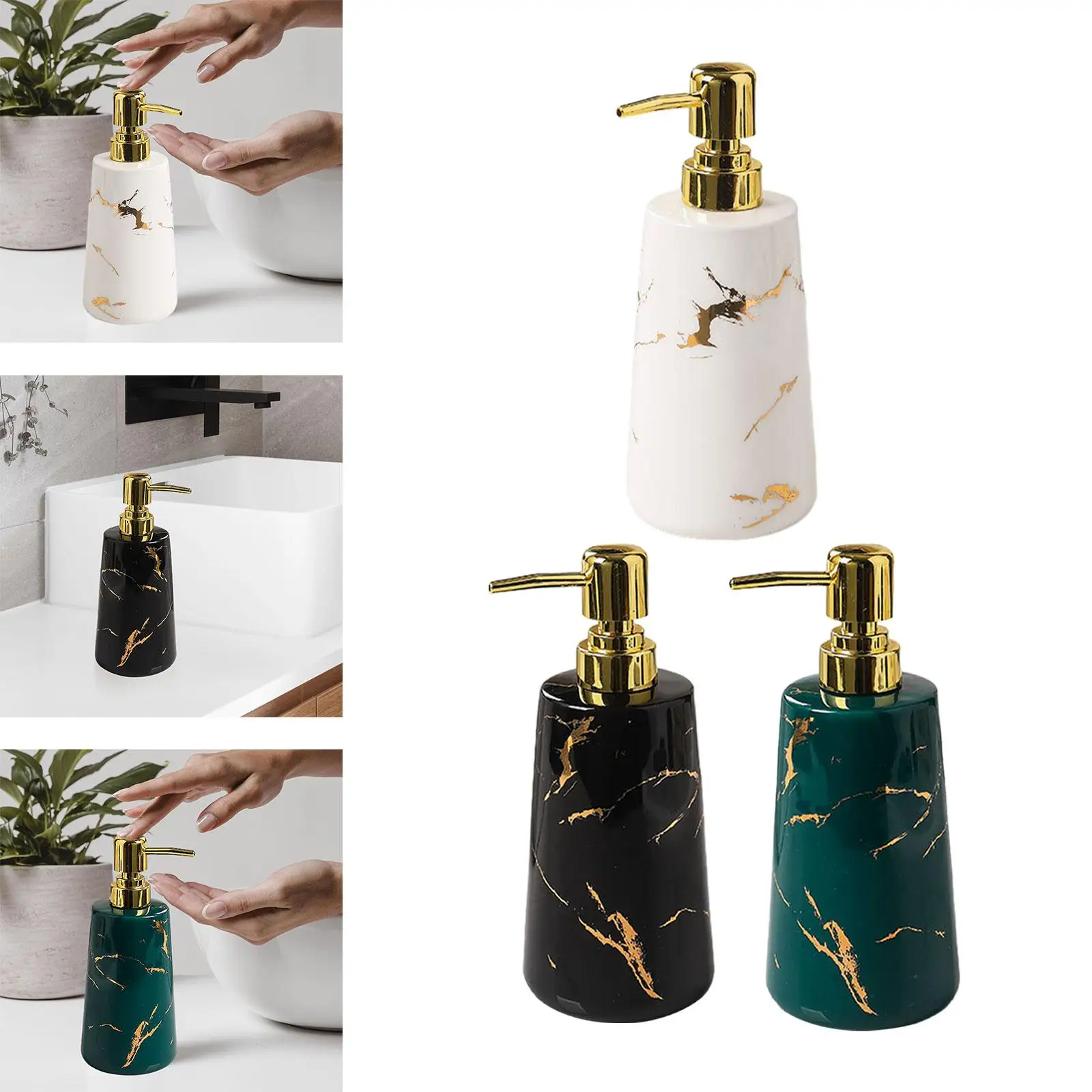 Soap Dispenser Sturdy Manual Pump Lotion Bottle Practical 17oz Empty Ceramic for Hotel Countertop Laundry Kitchen Bathroom Soap Dispenser Sturdy Manual Pump Lotion Bottle Practical 17oz Empty Ceramic for Hotel Countertop Laundry Kitchen Bathroom