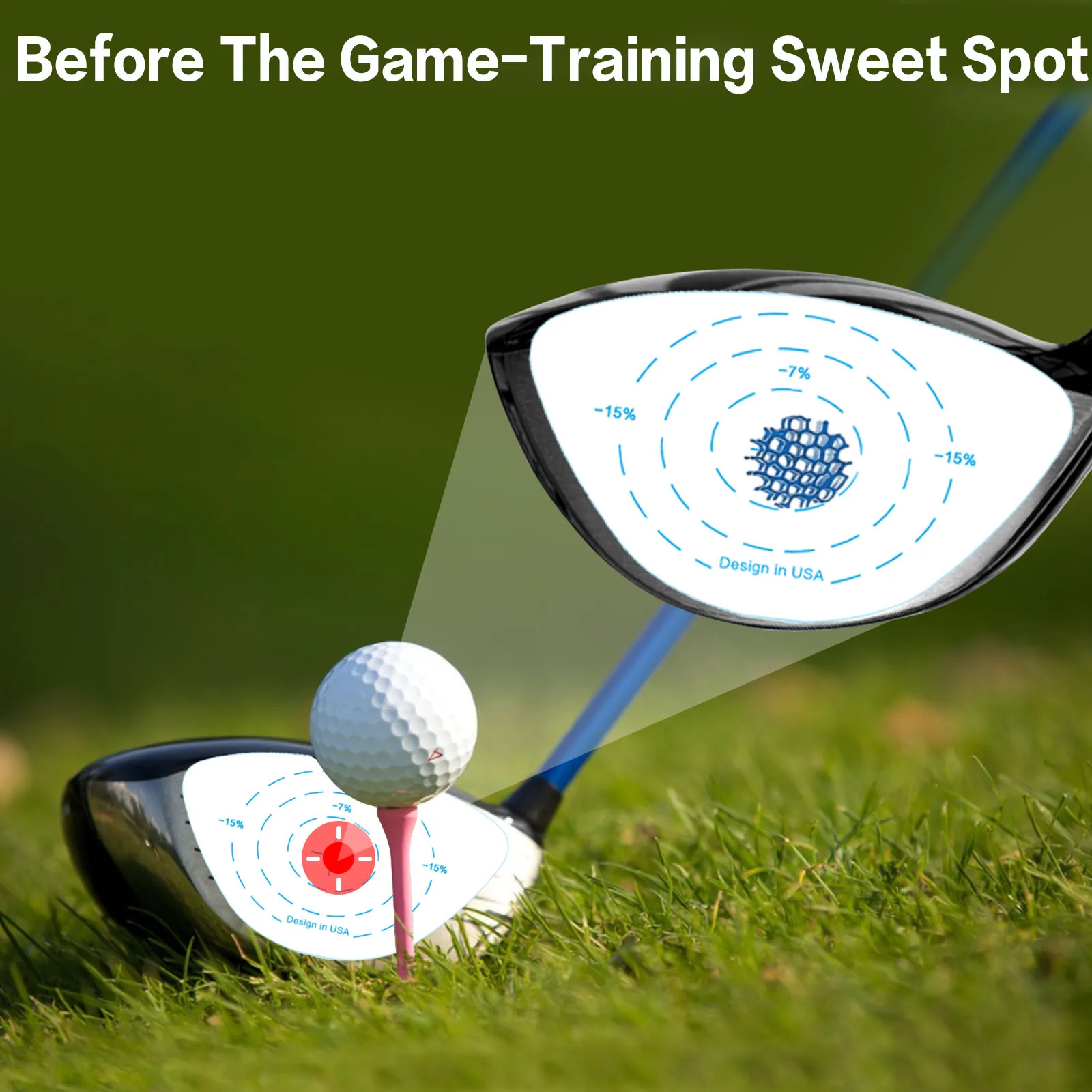 골프 임팩트 테이프 클럽 라벨 200개 대형 아이언 드라이버 우드 볼 타격 기록기 스윙 트레이너 장비