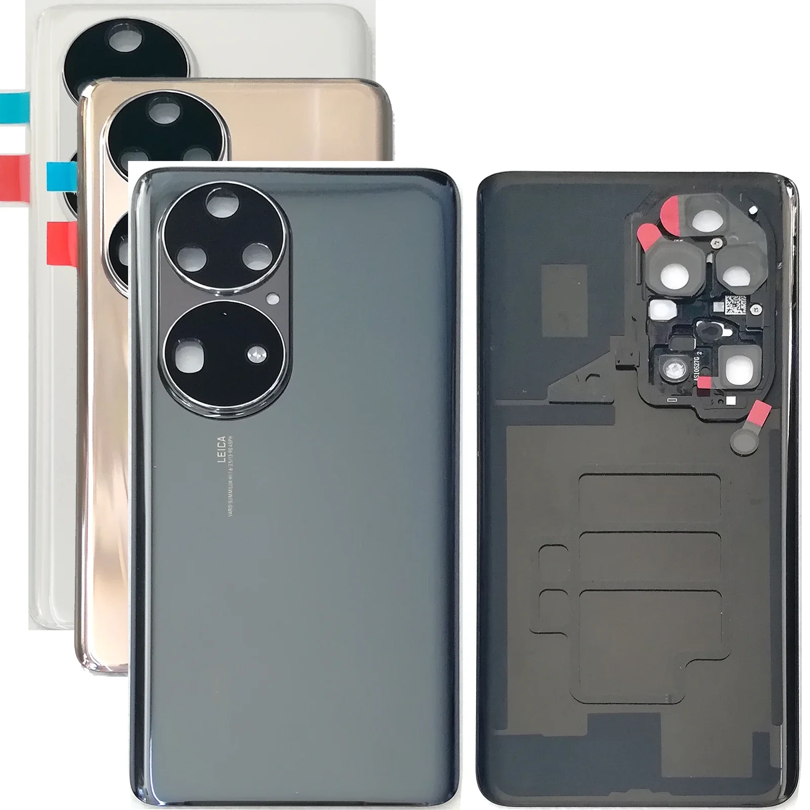 6.6인치 화웨이 P50 프로 JAD-AL50 JAD-LX9 JAD-AL00 유리 뒷문 배터리 커버 무료 도구 및 3M 포함