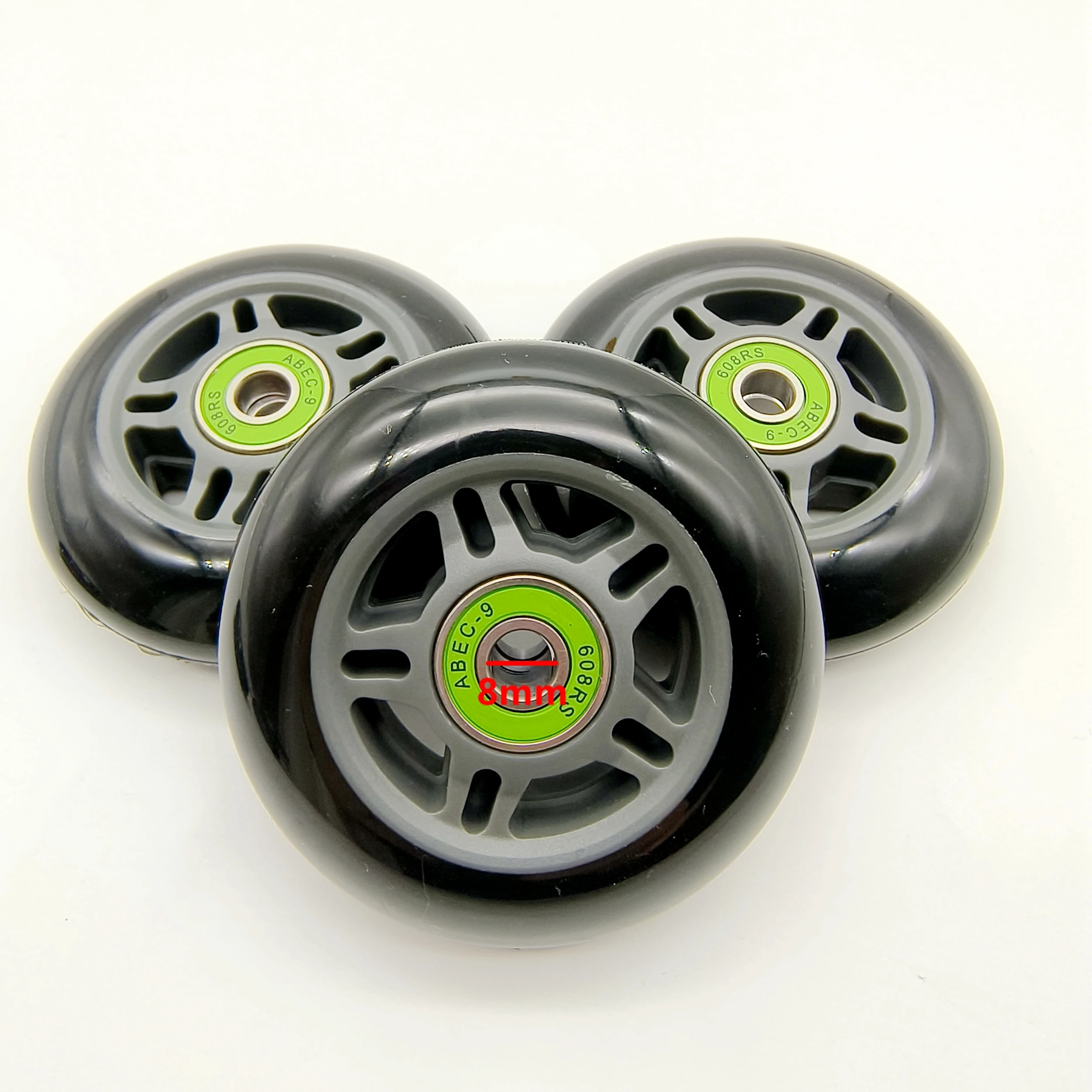 Inline Skate Roller Wheel 80mm 85A bearing 608z 8wheels/lot
