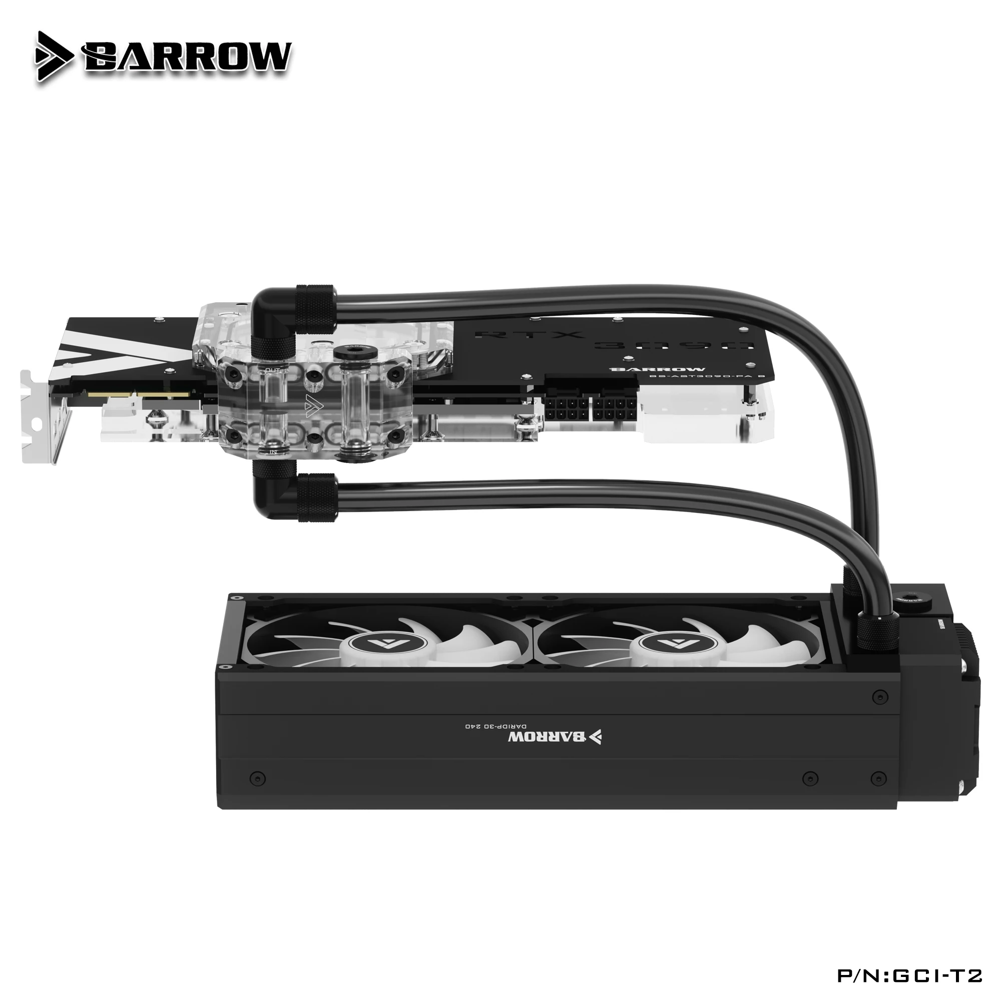 Barrow Full Cover GPU Water Block for ASUS TUF / ROG Strix RTX 4080 16G  Gaming