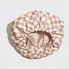 Kitsch Luxury Shower Caps for Women Reusable Waterproof - Flexi Satin Lined, Quick-dry,Stylish Hair Cap for Long & Short Hair 3