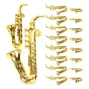 20 Pcs Saxophone Charm Toy Prop Musical Instrument Mini Plastic Model Decoration Child 4