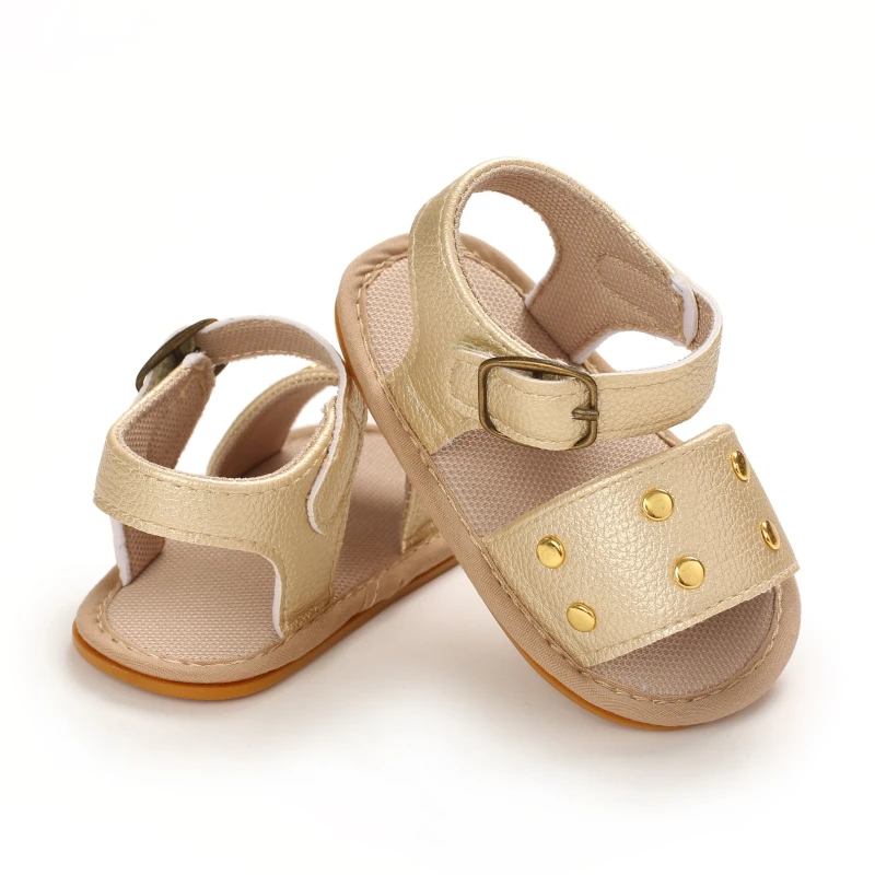 Baby Walking Shoes Golden Baby First Walkers Shoes Gold Princess Shoes Comfortable Soft Soled Non Slip Walking Shoes Pre-Walkers