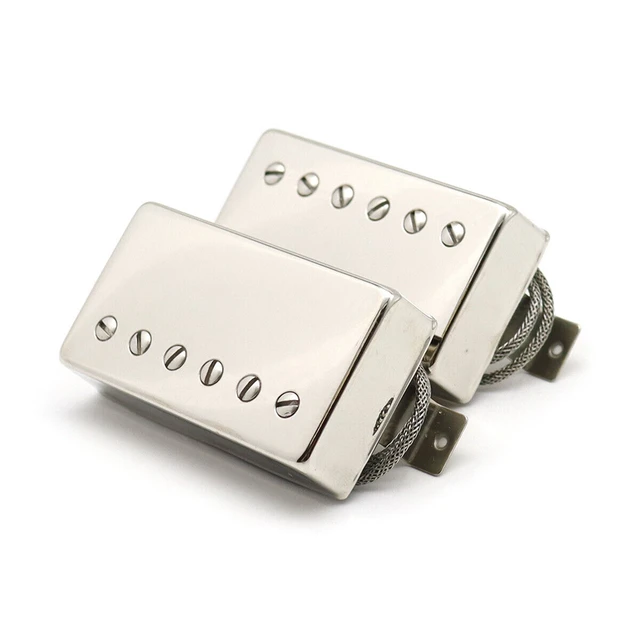 Copertura Humbucker 6 Corde Pickup Humbucker THE 57 PLUS In Nichel Con Magneti Alnico 2 - Tono Vintage Classico Per Chitarra Elettrica, Posizione Bridge Humbucker 57 Plus Nichel - Foto 7